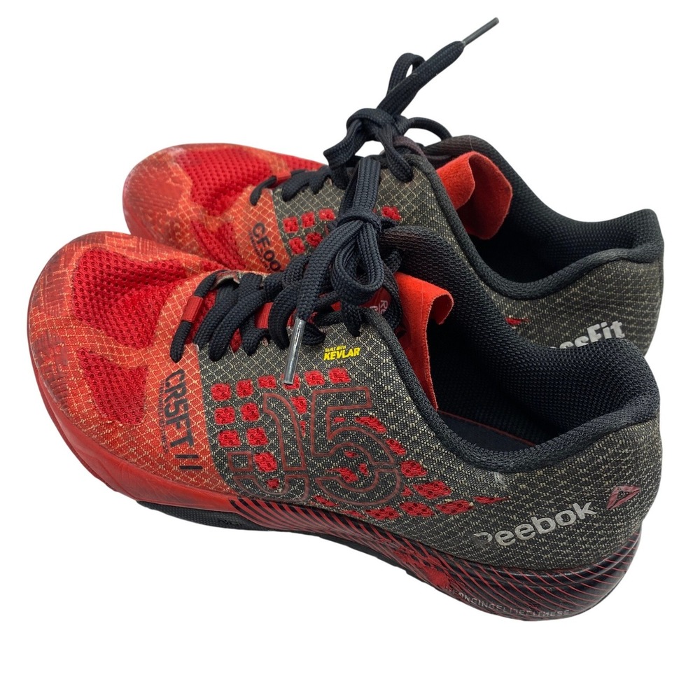 Reebok CrossFit Nano‎ 5.0 Mens 6.5 Training Shoes Red Black Kevlar V68509 Gym